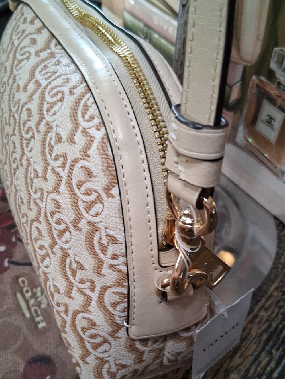 Coach Monogramed Madi Signature Canvas And Smooth Leather Crossbody Bag NWT - Picture 5 of 13